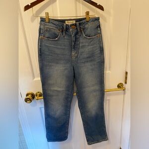 NWT Madewell Petite Curvy Stovepipe Jeans in Dearham Wash/ size 27 petite